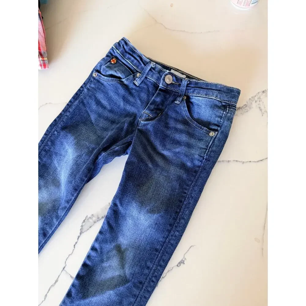 Hudson Girls Dark Wash Adjustable Waist Jeans Size 4